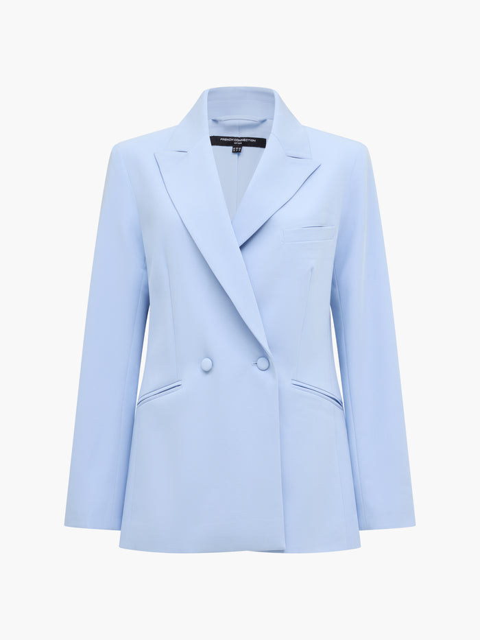 Sammie Tailored Light Blue Double Breasted Blazer