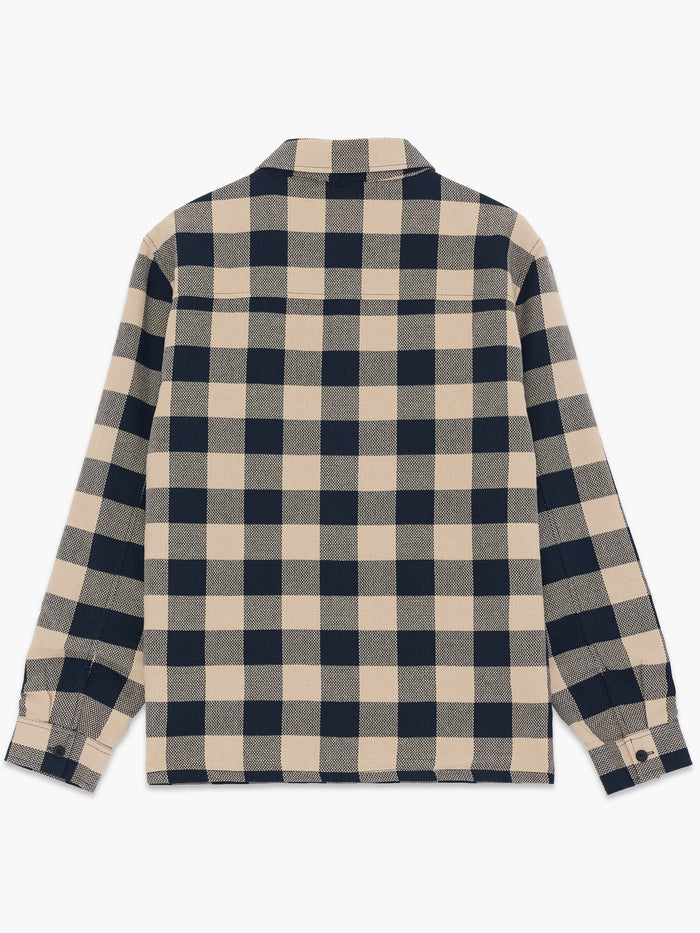 Sand Dobby Check Long Sleeve Shirt