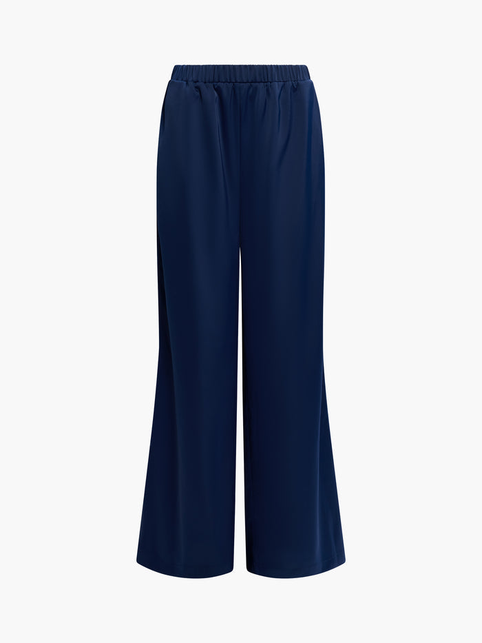 Sera Satin Elasticated Wide Leg Trousers