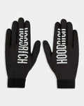Black gloves with 'HOODRICH' text on a white background