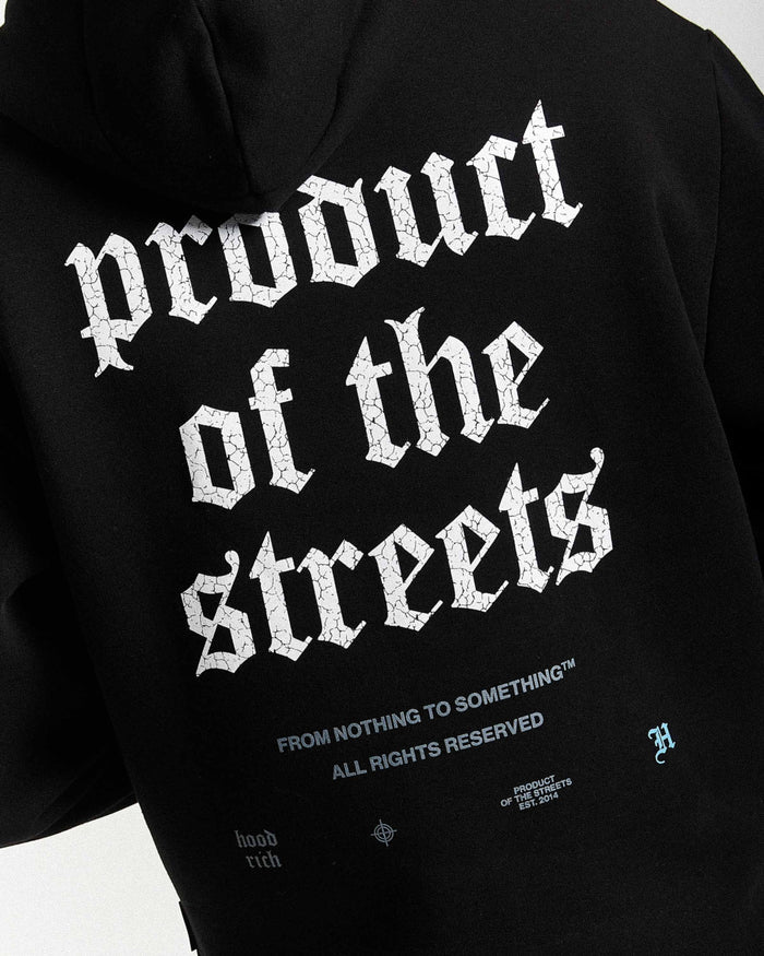 Shadow Hoodie - Black/White/Blue