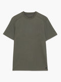 Short Sleeve Khaki Green Waffle Jersey T-Shirt