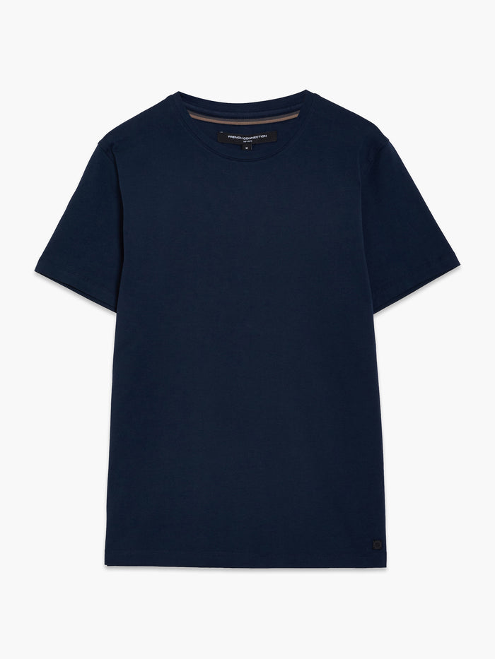 Short Sleeve Navy Crew Neck T-Shirt
