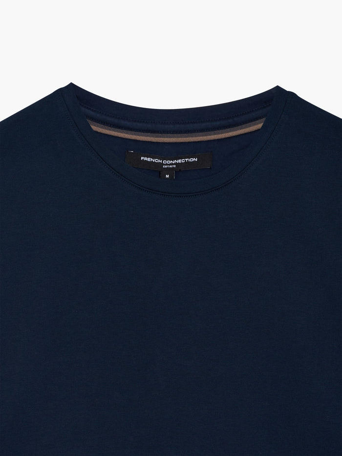 Short Sleeve Navy Crew Neck T-Shirt