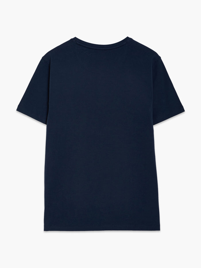 Short Sleeve Navy Crew Neck T-Shirt