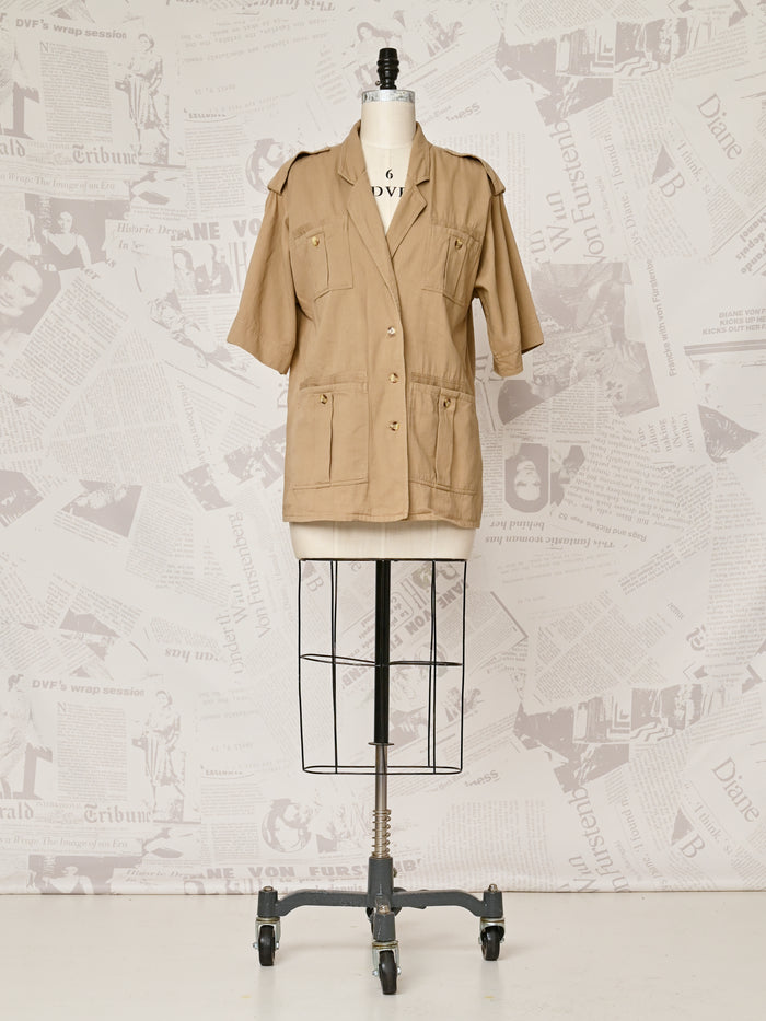 Short Sleeve Utility Jacket - DVF Vintage
