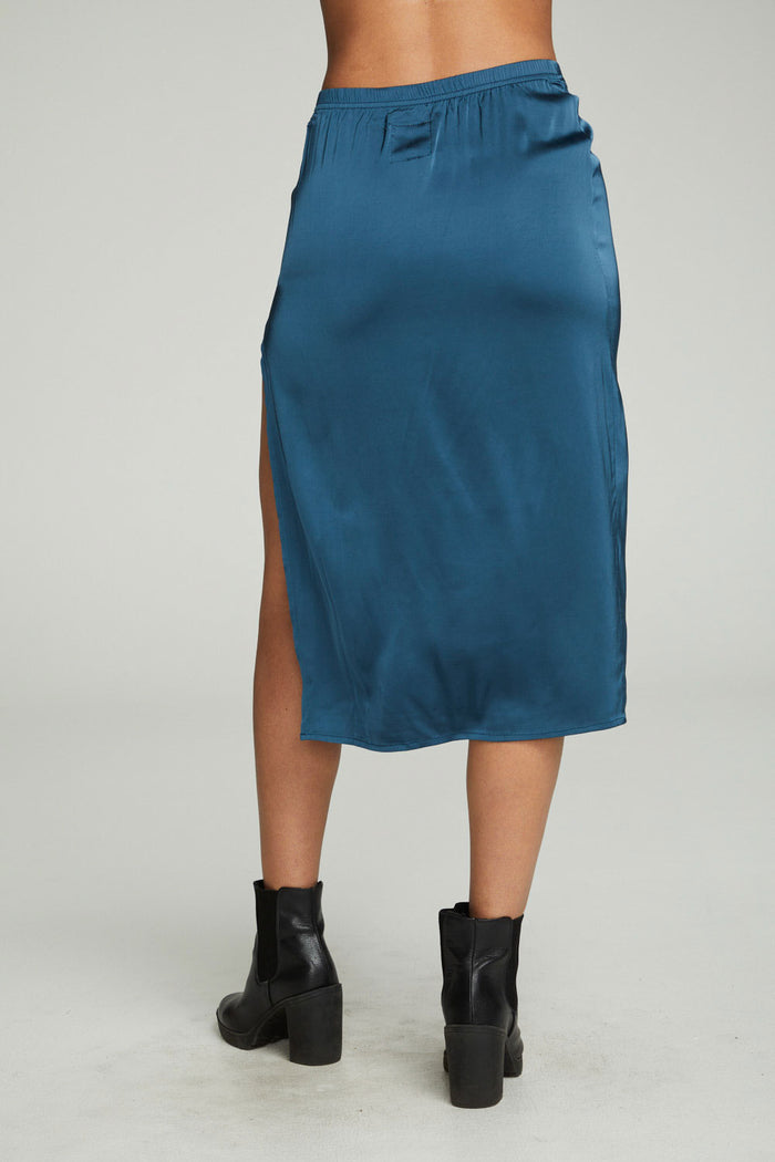 Side Slit Midi Skirt WOMENS chaserbrand