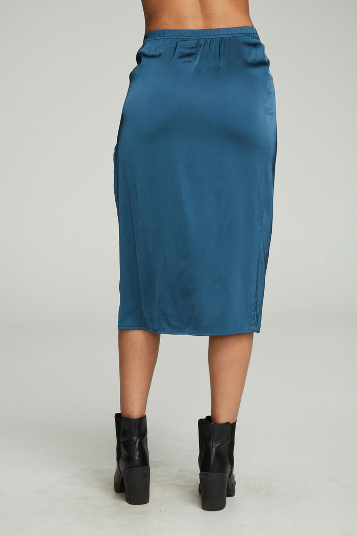 Side Slit Midi Skirt WOMENS chaserbrand