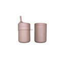 Silicone Transitional Straw Cup: Petal Pink