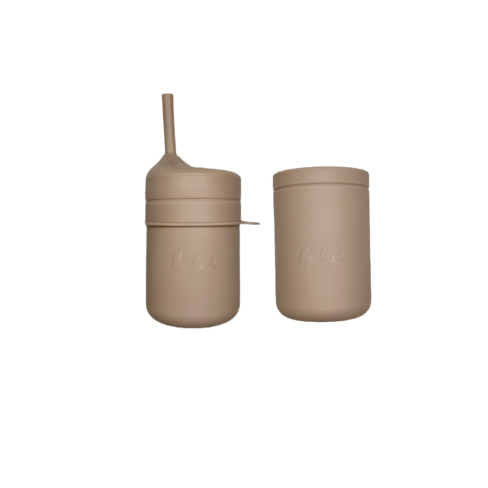 Silicone Transitional Straw Cup: Petal Pink