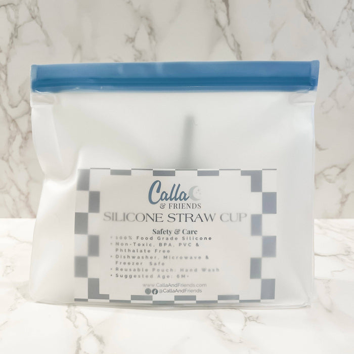 Silicone Transitional Straw Cup: Petal Pink