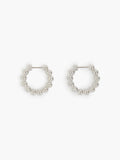 Silver Bubble Hoop Earrings
