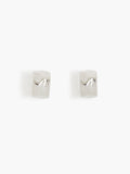 Silver Chunky Hoop Earrings