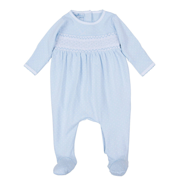 Simply Sweet Smocked Footie - Light Blue