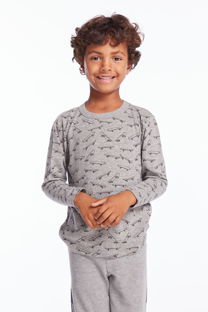 Skateboard Toss Long Sleeve Boys chaserbrand
