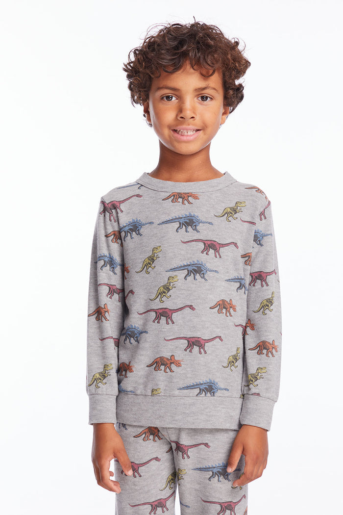 Skeleton Dinos Boys Pullover Boys chaserbrand