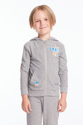 Ski Patrol Patches Boys Zip Up Hoodie Boys chaserbrand