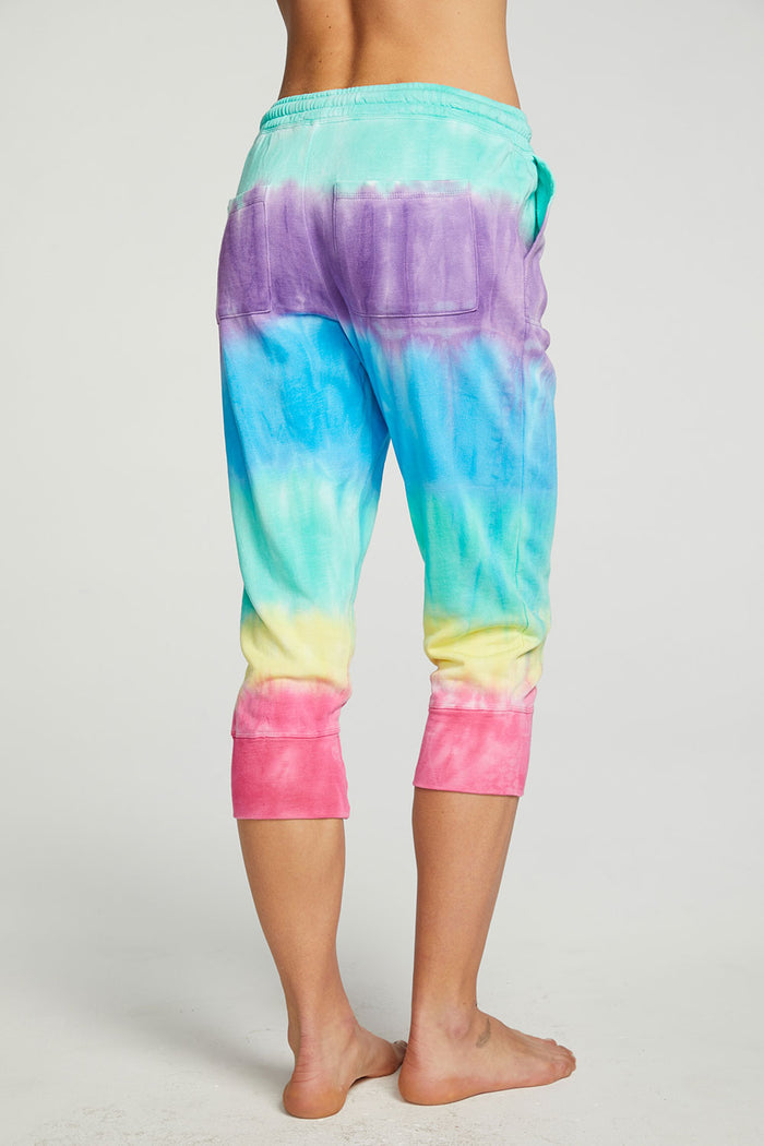 Slub French Terry Cropped Extended Cuff Jogger WOMENS - chaserbrand