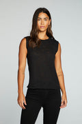 Slub Jersey Rolled Armhole Muscle Tank WOMENS chaserbrand