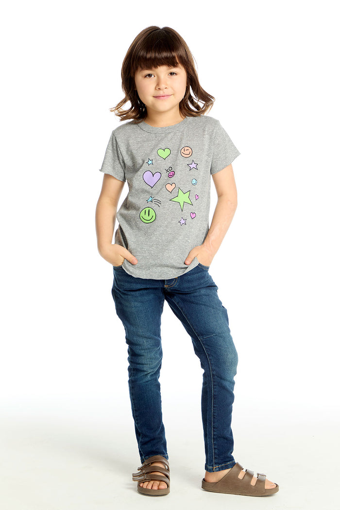Smiley Love Tee Girls chaserbrand