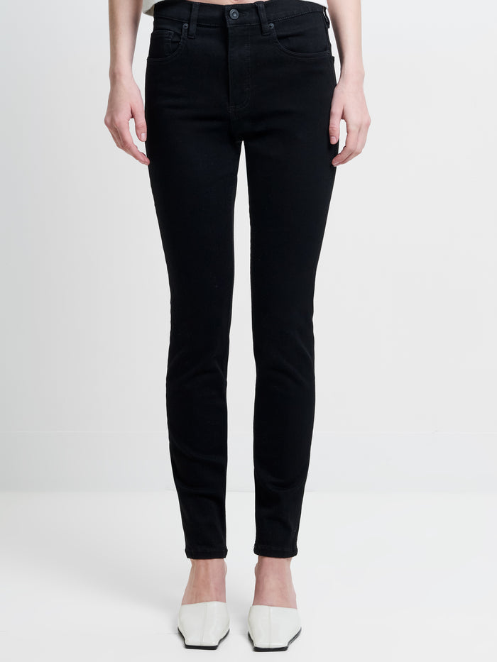 Soft Stretch Denim High Rise Skinny Jeans 30 Inch