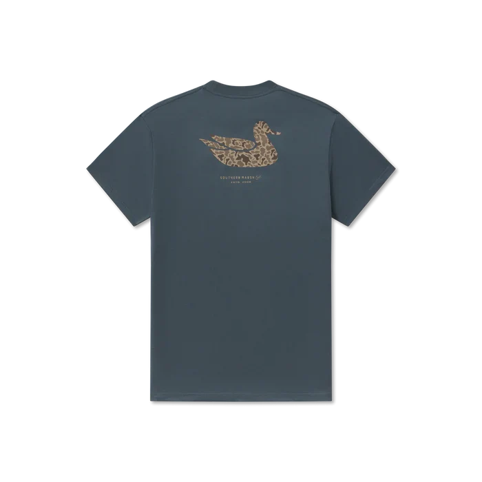 Southern marsh Duck Originals Tee - Camo blue