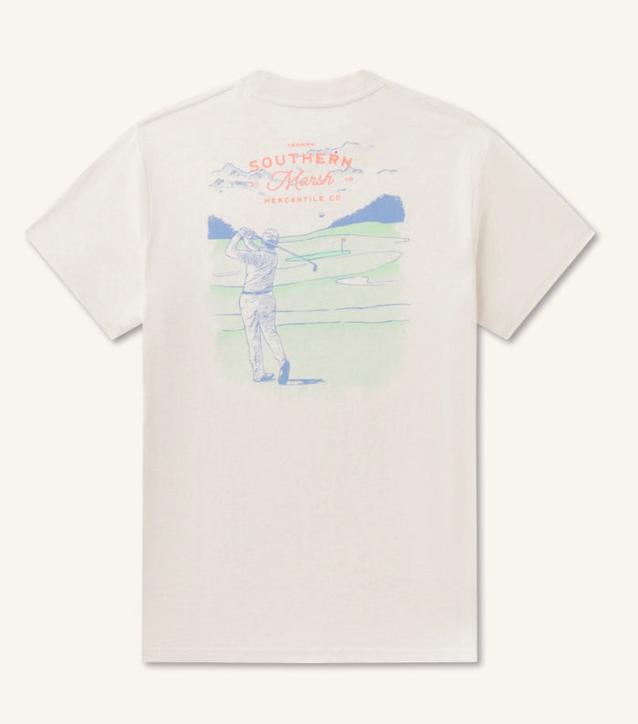 Southern marsh pin high tee washed pebble