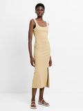 Square Neck Contrast Dress
