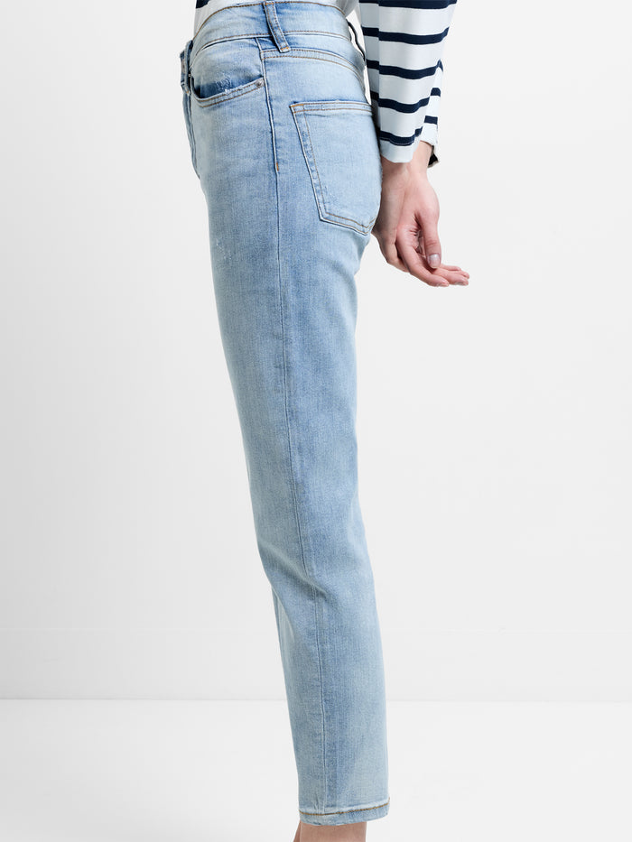 Stretch Denim Cigarette Fit Ankle Length Jeans 28 Inch