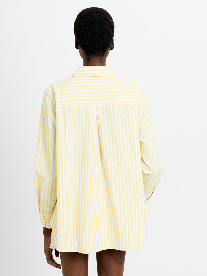 Stripe Relaxed Popover Shirt