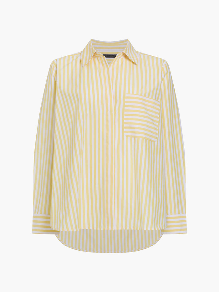 Stripe Relaxed Popover Shirt
