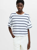 Striped Stepped Hem T-Shirt