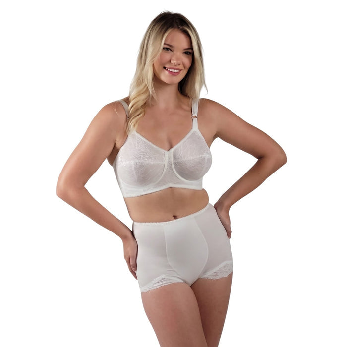 Style 2101 | Expandable Cup Wireless Shaper Bra - White