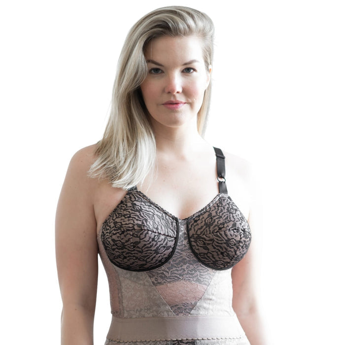 Style 2202 | *Mocha Black* - Longline Wireless Expandable Cup Bra