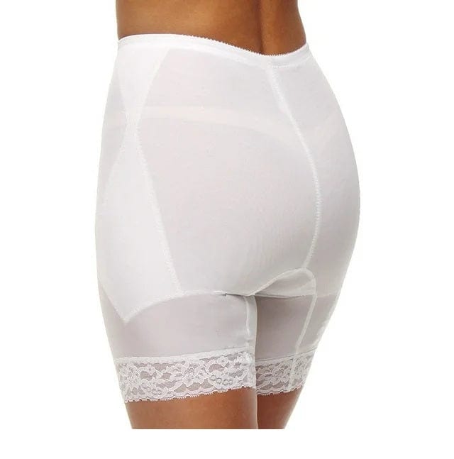 Style 6795 | Waistline Thigh Slimmer with Tummy Control Panel | Satin & Smooth Fabric | Medium to Firm Support