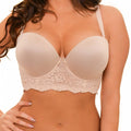 Style 7105 | Full Figure Lace Trim Longline Bra