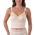 Style 7808 | Embroidered Soft Cup Long Line Bra - Fawn