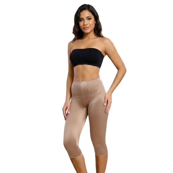 Style 920 | Capri Pant Liner Light Shaping | Satin 4-Way Stretch
