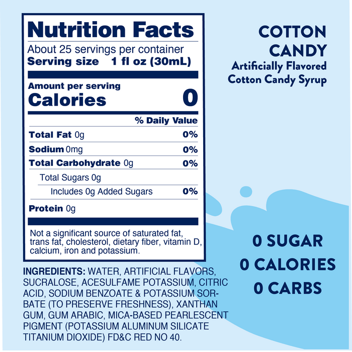 Sugar Free Cotton Candy Skinny Syrup