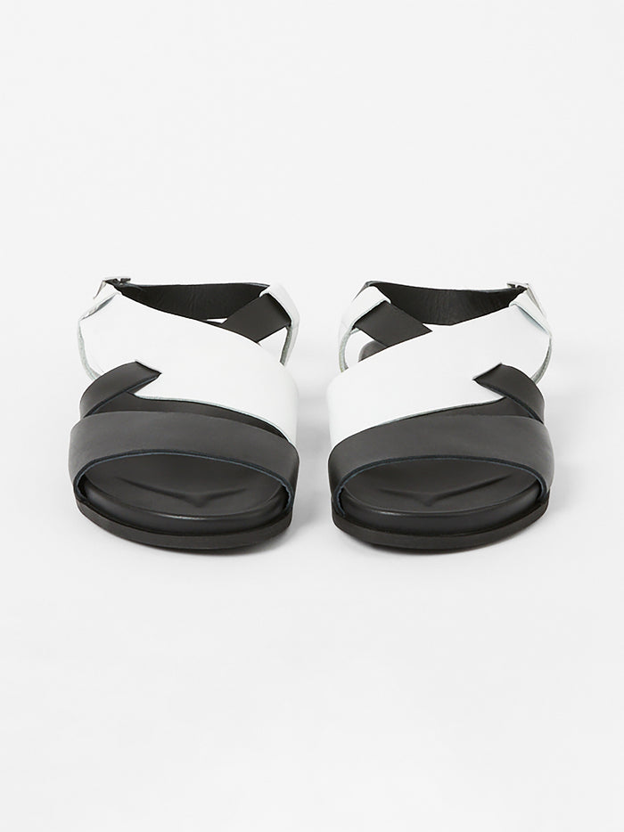S+W x Branca Asymmetric Footbed Sandals