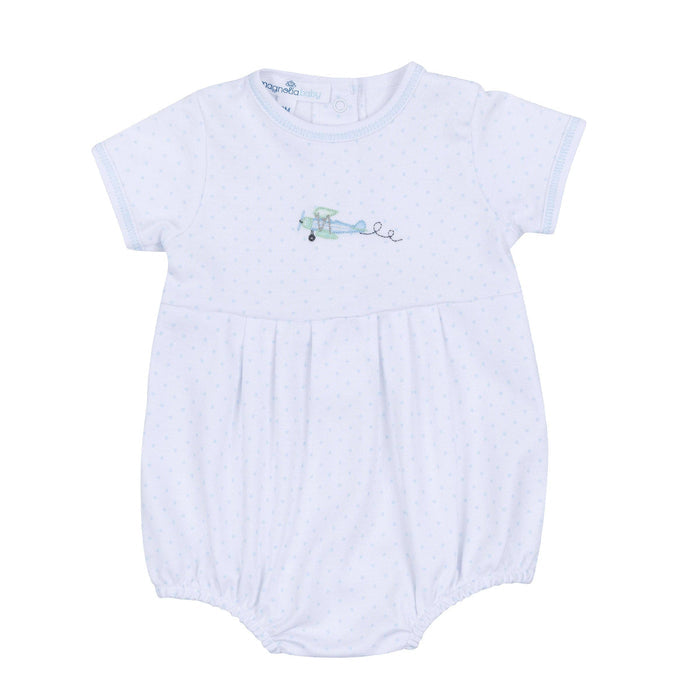 Take Flight Embroidered Bubble magnolia baby blue