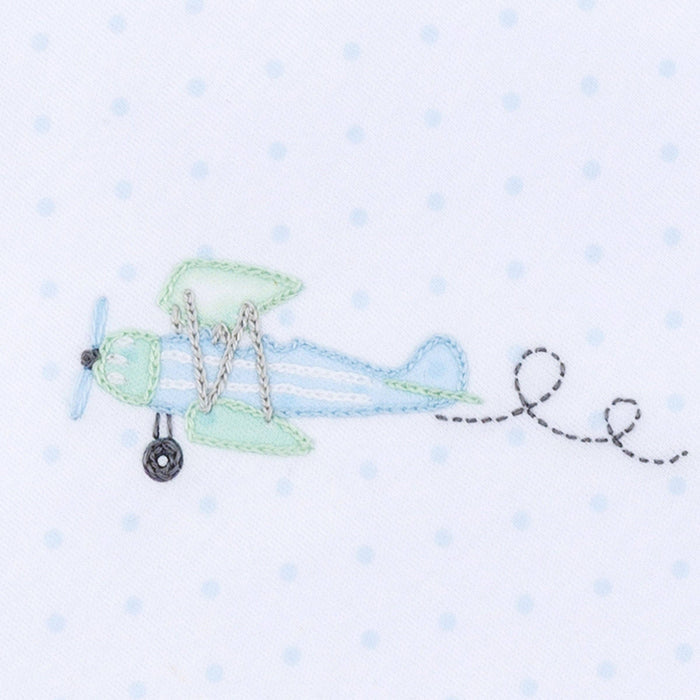 Take Flight Embroidered Bubble magnolia baby blue