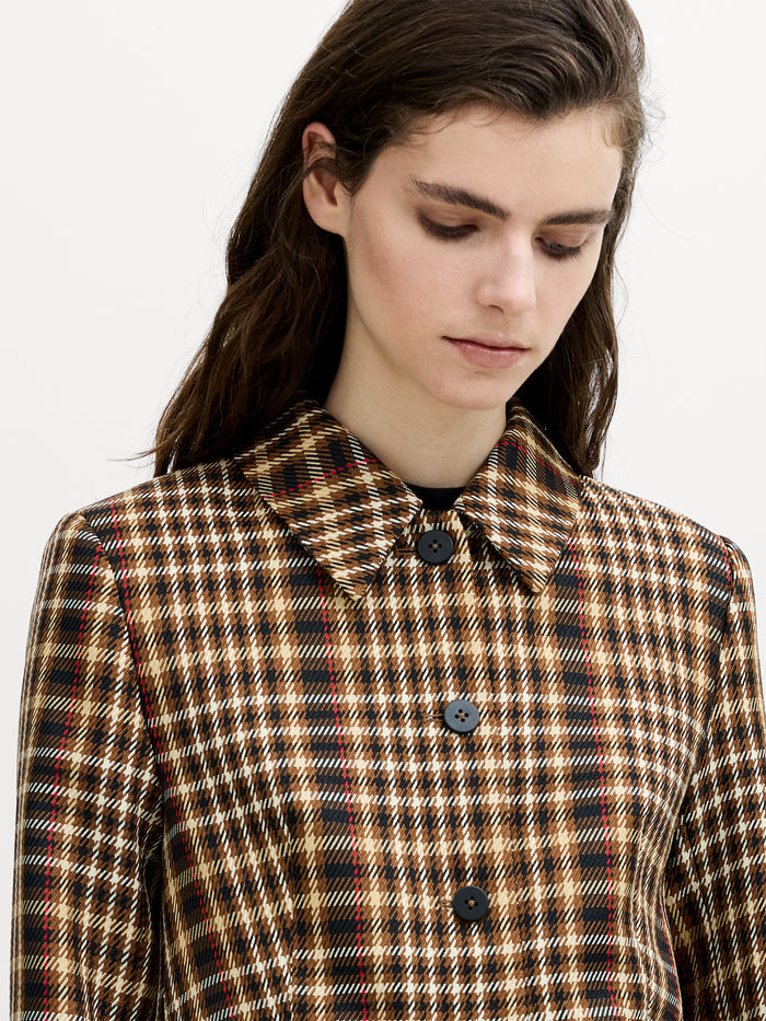 Tasha Brown Checked Blazer
