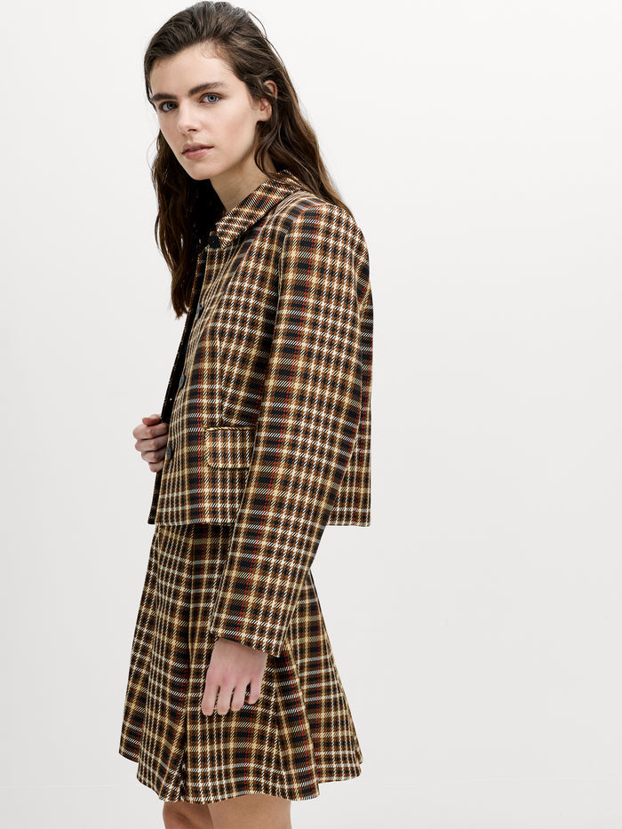 Tasha Brown Checked Blazer