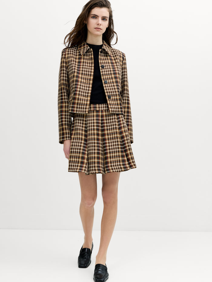 Tasha Brown Checked Blazer