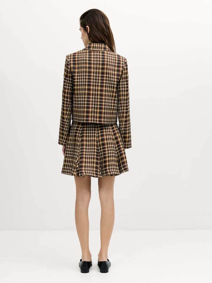 Tasha Brown Checked Blazer