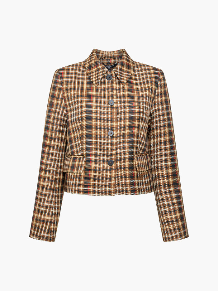 Tasha Brown Checked Blazer