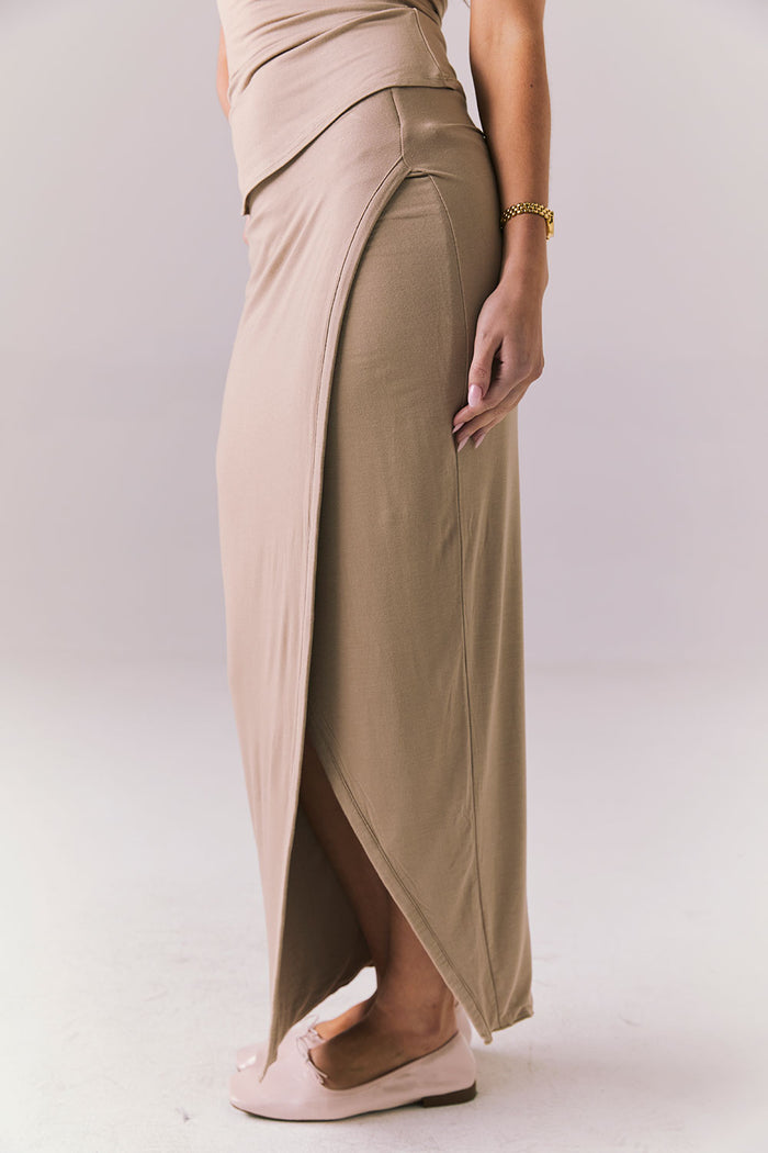 Tavira Iced Coffee Midi Skirt Womens chaserbrand
