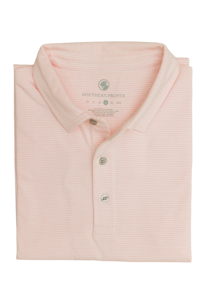 Tensaw Stripe Polo: Shell : Southern Proper