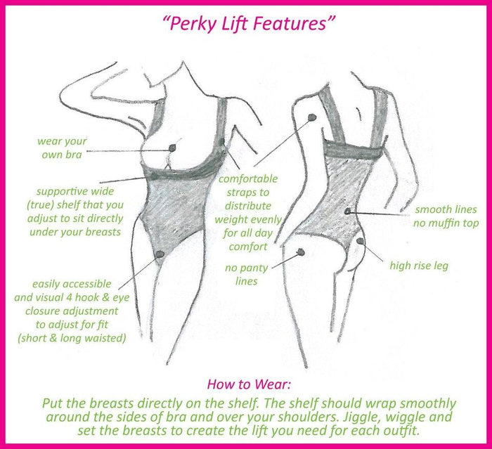 The Perky Lift by Rago - Wear your own BRA - Body Shaper